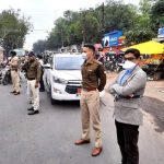 रतलाम: कोरोना  खतरे के मद्देनजर कलेक्टर, एसपी ने शहर भ्रमण किया