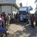 स्वच्छता संदेश हेतु डिजिटल स्वच्छता रथ का भ्रमण