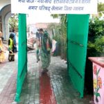 जुगाड़ के संसाधनों सस्ती ऑटोमेटिक सैनिटाइजिंग मशीन नगर परिषद सैलाना  ने बनाई-