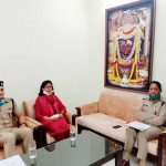 कलेक्टर, एसपी ने नवागत डीआईजी से भेंट कर जानकारी से अवगत कराया-