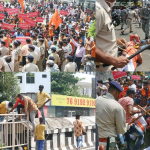 भोपाल में नवदुर्गा महोत्सव के लिए उग्र प्रदर्शन, लाठीचार्ज, हालात तनावपूर्ण –