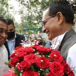 मुख्यमंत्री श्री चौहान से मिले श्री कमलनाथ