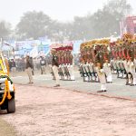 मुख्यमंत्री श्री चौहान ने गणतंत्र दिवस पर रीवा में ध्वज फहराकर ली परेड की सलामी