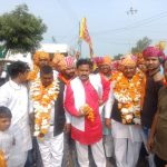 नव वर्ष के उपलक्ष में सैलाना से होरी हनुमान जी तक निकली विशाल पैदल यात्रा-