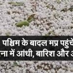 पश्चिम के बादल मध्य प्रदेश पहुंचे, मुरैना में ओलावृष्टि –