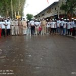 सैलाना में महावैक्सीन अभियान की तैयारी जोरों पर संयुक्त फ्लैग मार्च किया-