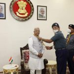 राज्यपाल श्री पटेल को भारत स्काउट एंड गाइड के मुख्य संरक्षक के रूप में पहनाया स्कार्फ