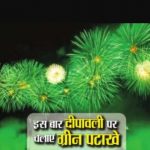 दीपावली पर केवल ग्रीन पटाखों का होगा उपयोग, ऑनलाइन पटाखे मंगाने पर प्रतिबंध