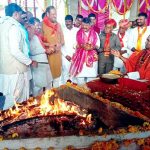 मां अन्नपूर्णा (कामाख्या) शक्तिपीठ सेमलिया धाम पर आशीर्वाद प्राप्त करने पहुंचे भाजपा राष्ट्रीय महासचिव  कैलाश विजयवर्गीय तथा मंत्री  हरदीपसिंह डंग