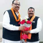 Ratlam:भाजपा जिलाध्यक्ष प्रदीप उपाध्याय द्वारा मंत्री चेतन्य काश्यप से सौजन्य भेंट