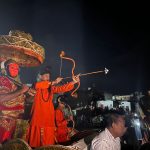 धामनोद विजयादशमी पर आतिशबाजी कर रावण दहन किया गया