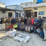 अवैध एमडी ड्रग फैक्ट्री पर बड़ी कार्रवाई- 10 किलो 930 ग्राम एम डी, एम डी बनाने की सामग्री, अवैध हथियार, चारपहिया वाहन जप्त, 16 आरोपी गिरफ्तार