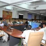 जिले में 16 मार्च से गेहूं खरीदी के संबंध में  किसान संघ पदाधिकारियों की बैठक संपन्न